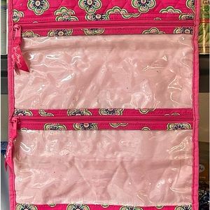 Vera Bradley hanging make up/ toiletries bag. Lightly used.